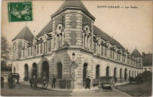 CPA St-CALAIS Les Halles (806089)