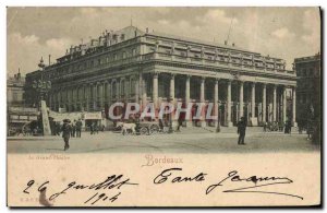 Old Postcard Bordeaux Grand Theater