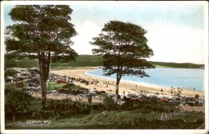 Swansea Wales Oxwich Bay Beach Scene c1930-50sVintage Postcard