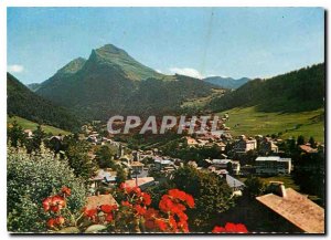 Postcard Modern Morzine Haute Savoie General view and the Pointe de Nion