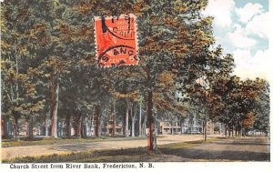 Church Street from River Bank Fredericton Unused 