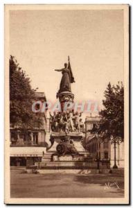 Old Postcard Monument Avignon Reunion to France