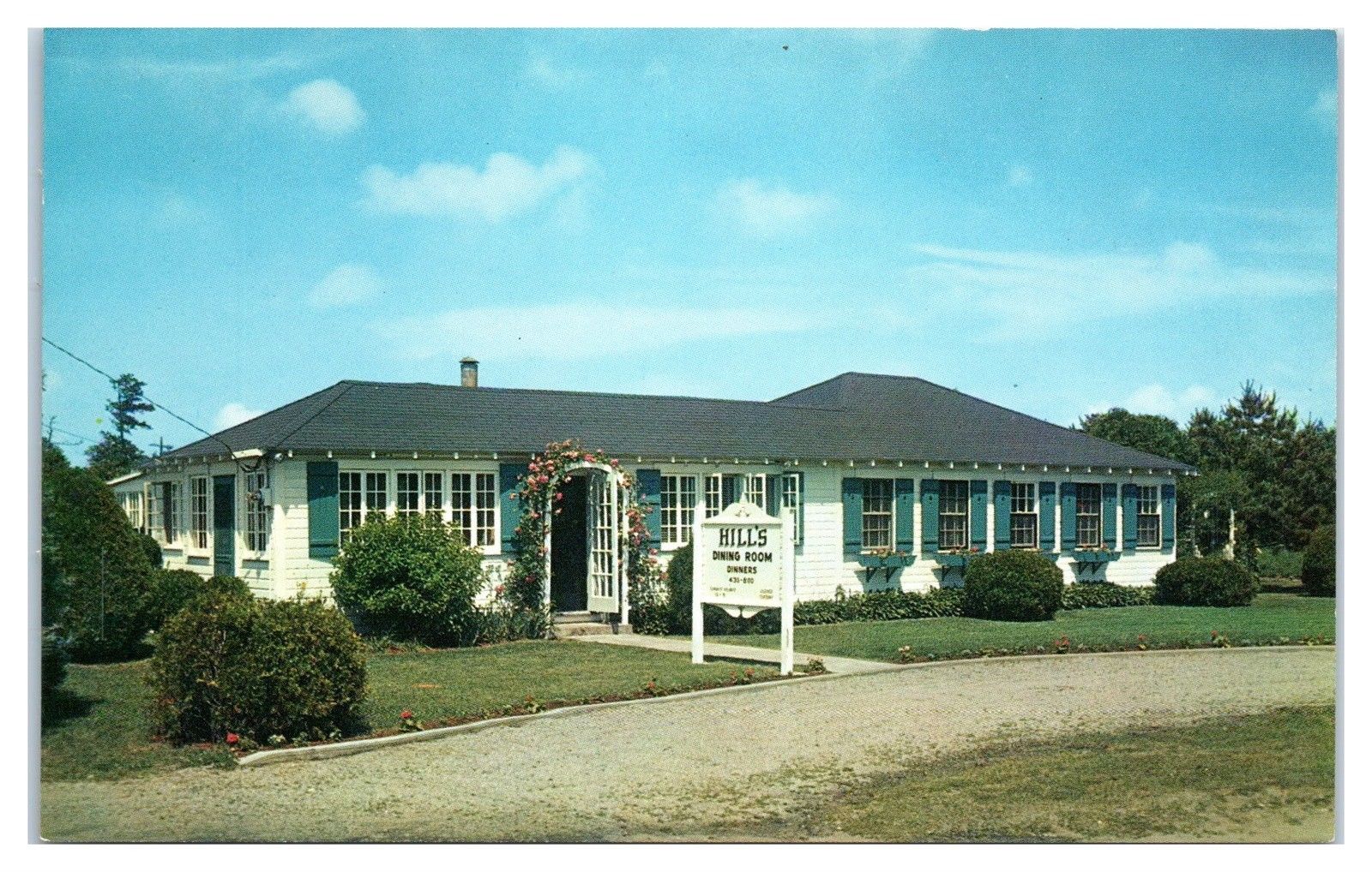 Hill's Dining Room Hyannis Ma