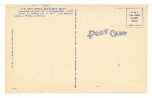 MA - Rockport. Post Office