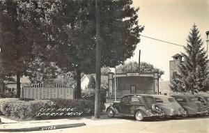 Sparta MI City Park Honor Roll Old Cars Real Photo Postcard