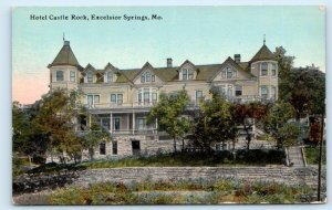 EXCELSIOR SPRINGS, Missouri MO ~ HOTEL CASTLE ROCK 1912  Postcard