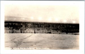 RPPC   FAIRBANKS, Alaska  AK   COURSE OF SUN December 21  Time Lapse?   Postcard