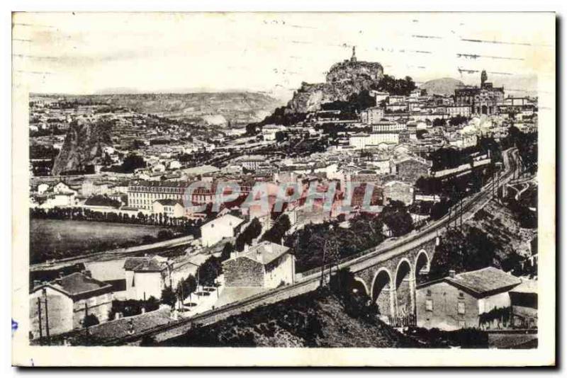 Old Postcard Le Puy taking view