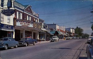 Bel Air Maryland MD Main Street Classic 1950s Cars Vintage Postcard