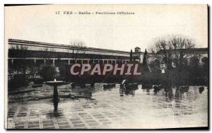 Postcard Old Fez Bataa Pavilions Officers