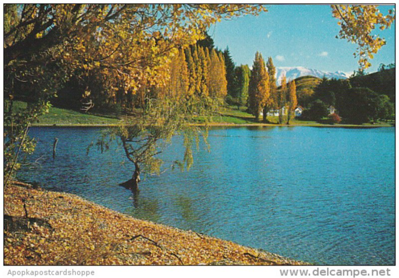 New Zealand Queenstown Autumn Colour At Walter Peak Station