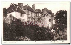 Old Postcard Domfront A Tourelle du Chateau