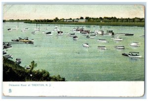 1910 Delaware River Canoe Boat Trenton New Jersey NJ Raphael Tuck Sons Postcard