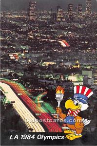  Los Angeles, California, CA, USA Olympic Postcard Sam, The Olympic Eagle, 19...