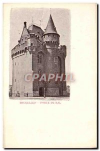 Old Postcard Brussels Porte De Hal