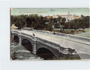 Postcard Goat Island Bridge, Niagara Falls, New York