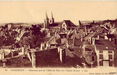 45. PANORAMA PRIS DE L'HOTEL DE VILLE CHAUMONT FRANCE 