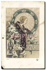 Old Postcard Fancy Marie Surname