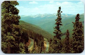 Switchbacks on western slope of Berthoud Pass, Highway U.S. 40 - Colorado