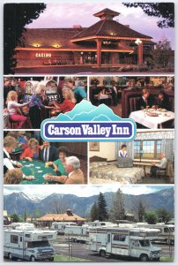Vintage Carson Valley Inn Casino & RV Resort Oversize Postcard Minden NV
