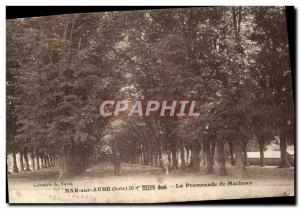 Old Postcard Bar sur Aube La Promenade Mathaux