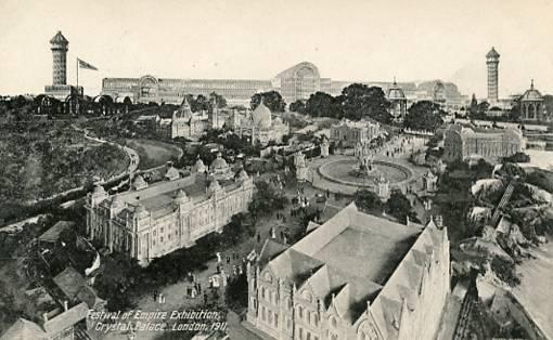 UK - England, London, Festival of Empire Exhibition 1911 (Aerial View)