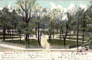 Postcard PARK SCENE Marietta Georgia GA AJ1749