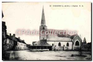 Postcard Cheverny Old Church