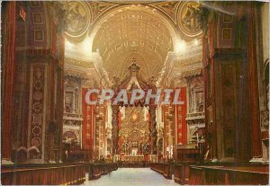 Postcard Modern Cite Vatican Interior of St. Peter's Basilica