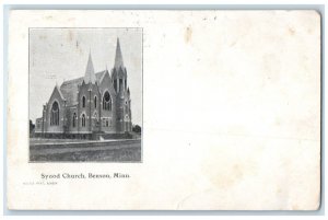 c1910's Synod Church Scene Street Benson Minnesota MN Unposted Antique Postcard