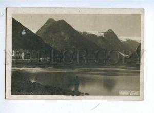 192356 NORWAY Fjaerlandsfjord Sogn Vintage photo postcard