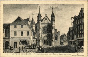 CPA Compiegne Vue ext.de l'Eglise St.Antoine FRANCE (1013902)
