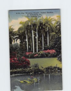 Postcard The Wedding Chapel Sunken Gardens St. Petersburg Florida USA