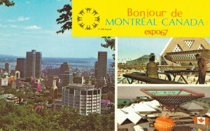 Canada Montreal Expo 67 Hello From Montreal Vintage Postcard 03.58