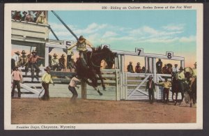 Wyoming Cheyenne Frontier Days, Riding an Outlaw, Rodeo Scene of the Far West WB