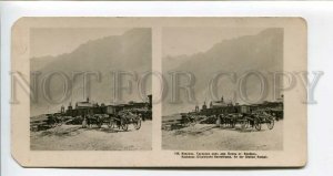 3099917 RUSSIA CAUCASUS road near Kazbeck Vintage STEREO PHOTO