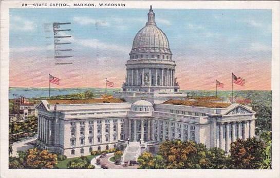 Wisconsin Madison State Capitol 1936