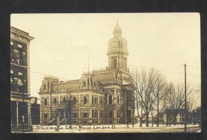 RPPC LONDON OHIO MADISON COUNTY COURT HOUSE VINTAGE REAL PHOTO POSTCARD