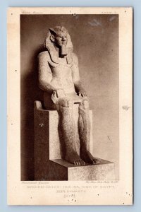 King Sekham Uatch Taui Ra Egyptial King XIII Dynasty British Museum Postcard O2