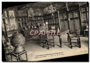 Old Postcard The Hostellerie Dives William the Conqueror room maid