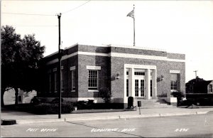 Real Photo Postcard Post Office in Gladstone, Michigan