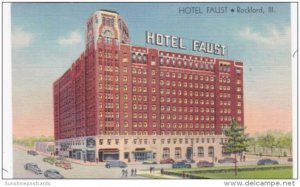 Illinois Rockford Hotel Faust Curteich