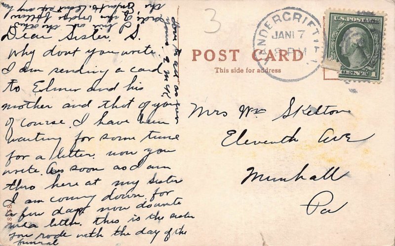 J74/ Vandergrift Pennsylvania Postcard c1910 Kiskiminitas Bridge 61