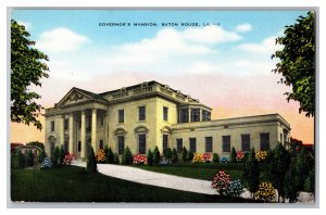 Postcard LA Governor's Mansion Baton Rouge Louisiana 