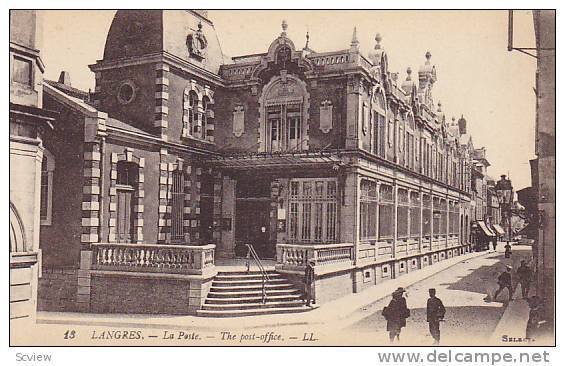 LANGRES, La Poste, The Post Office, Haute Marne, France,00-10s