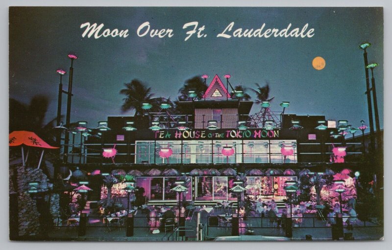 Ft Lauderdale Florida~Tea House of the Tokyo Moon~Neon Night Lights~1970