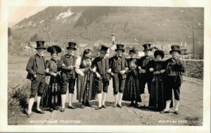 Austria Montafoner Trachten Montafon Vintage RPPC 03.53