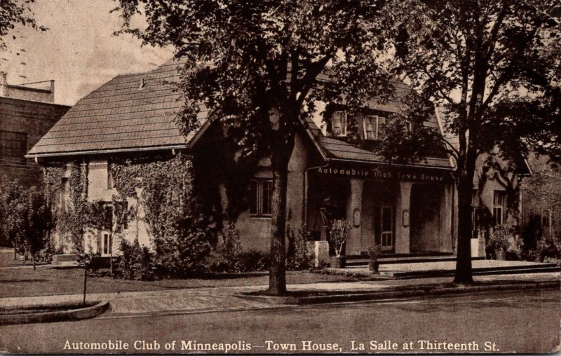 Minnesota Minneapolis Automobile Club Of Minneapolis Town House La Salle At T...