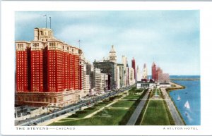 The Stevens Hilton Hotel Chicago Illinois Postcard
