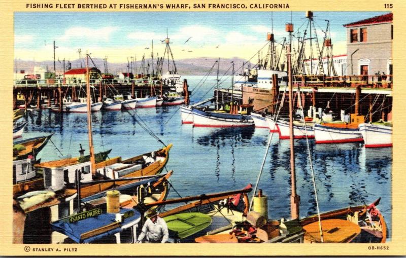 California San Francisco Fisherman's Wharf Fishing Fleet